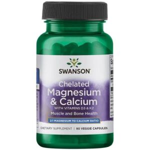SWANSON Albion – Magnesium- och kalciumkelat med D-3 och K-2 – Viking Supplements