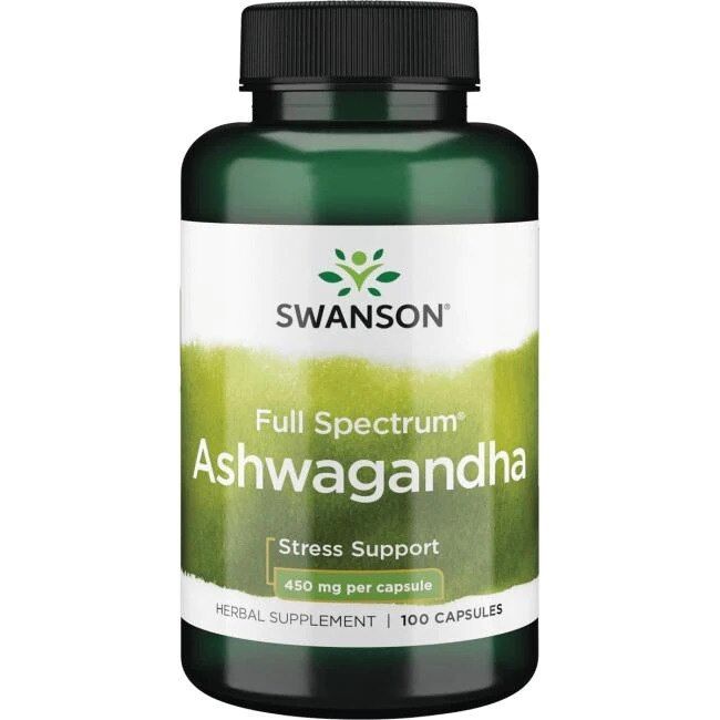 SWANSON Ashwagandha 450 mg 100 kapslar – Viking Supplements