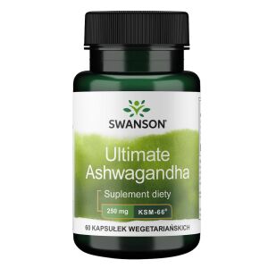 SWANSON Ashwagandha KSM-66 250 mg 60 kapslar – Viking Supplements
