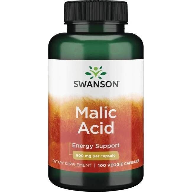 SWANSON Äppelsyra 600 mg 100 kapslar – Viking Supplements