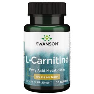 SWANSON L-karnitin 500 mg 30 tabletter – Viking Supplements