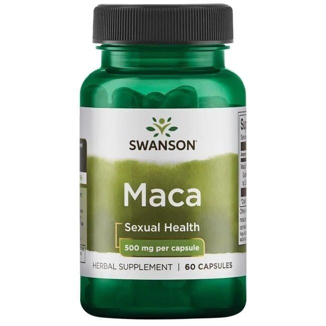 SWANSON Maca-ekstrakt 500 mg, 60 kapsler billede