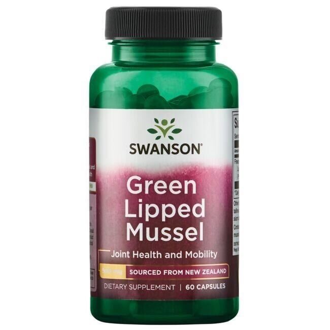 SWANSON Frysetørret grønlæbet musling 500 mg 60 kapsler