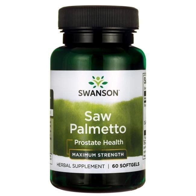 SWANSON Saw Palmetto-extrakt 320 mg, 60 gelkapslar – Viking Supplements