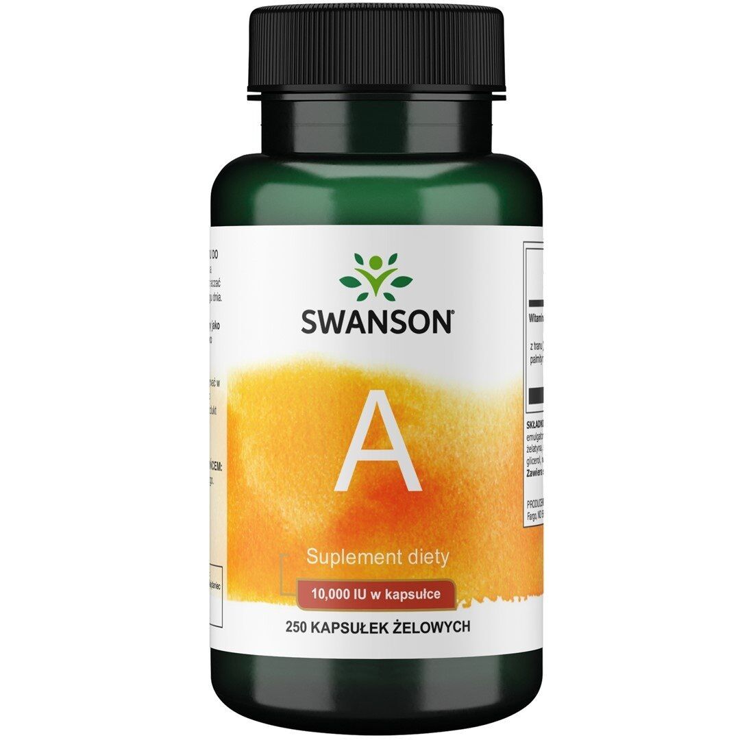 SWANSON Vitamin A 10 000 IE 250 gelkapslar – Viking Supplements