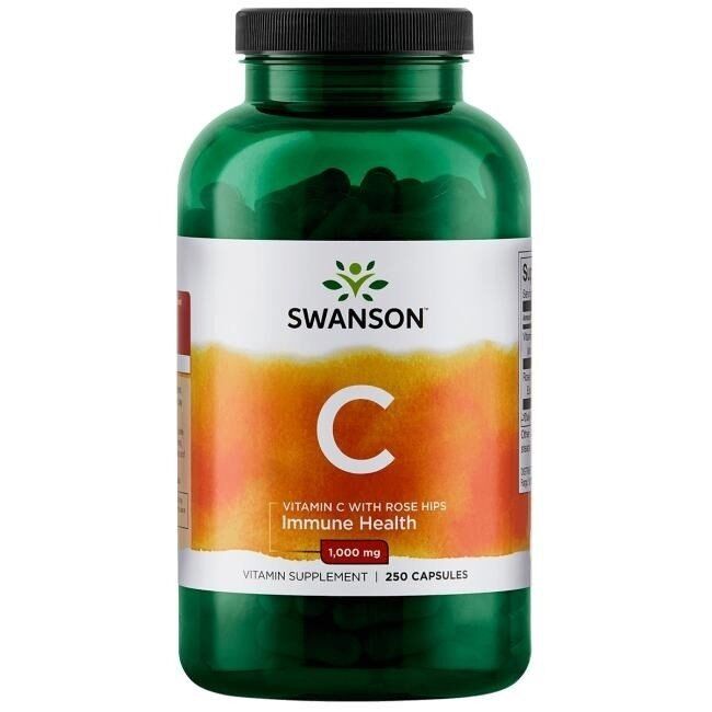 SWANSON Witamina C1000 + dzika ró¿a 250 kaps - Viking Supplements