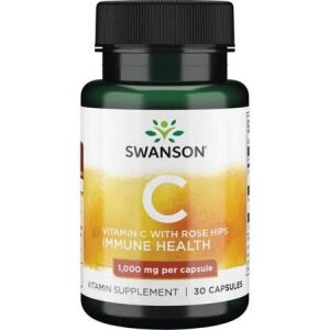 SWANSON C-vitamin 1000 + vildros 30 kapslar – Viking Supplements