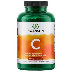 SWANSON C-vitamin 500 + vildros 250 kapslar – Viking Supplements