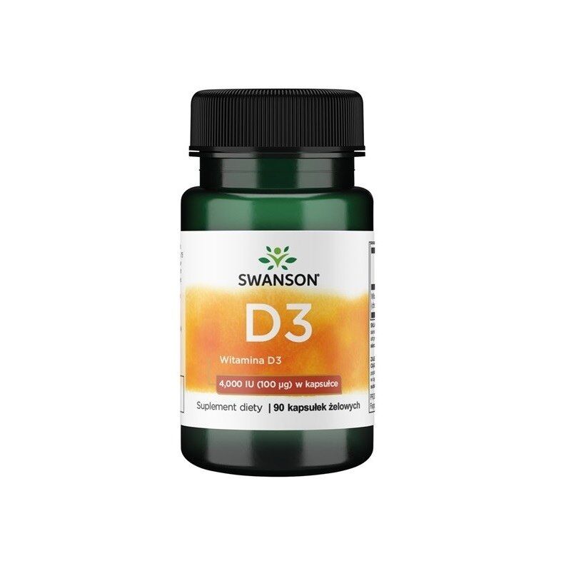 SWANSON Vitamin D-3 4000 IE 90 kapslar – Viking Supplements