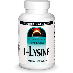 Source Naturals L-lysin 1000 mg, 100 tabletter – Viking Supplements