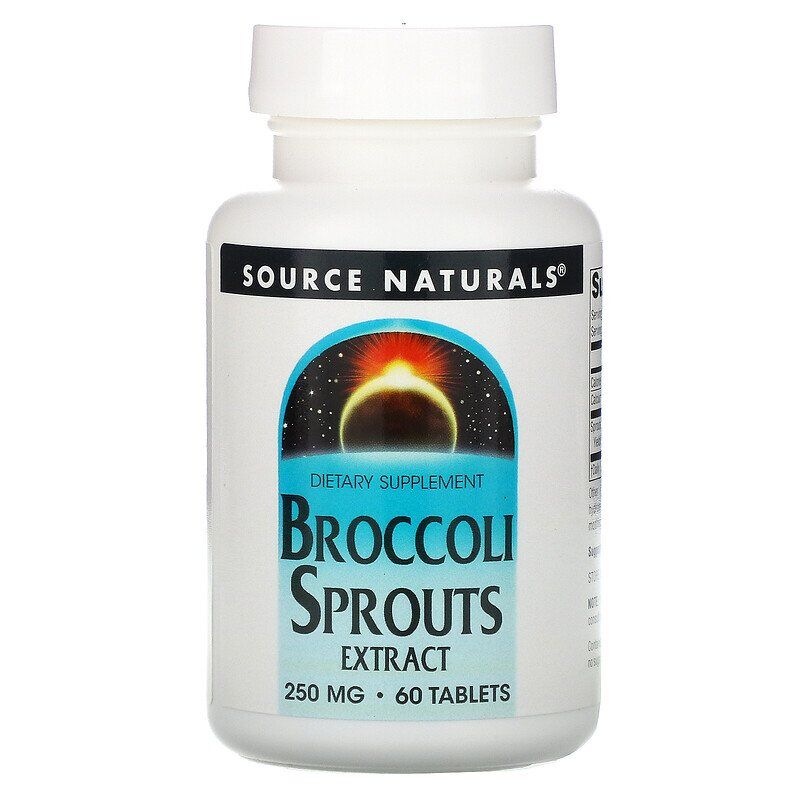Source Naturals Broccolispireekstrakt 250 mg 60 tabletter
