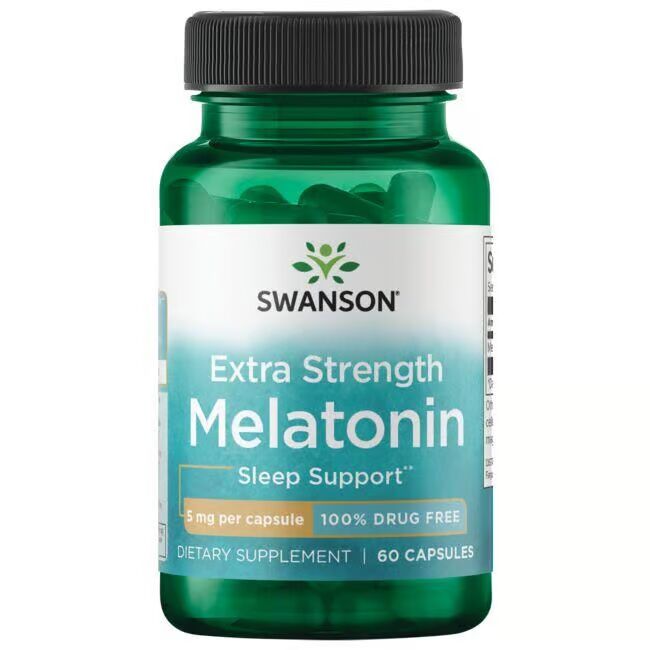 Swanson - Melatonin 5mg - 60 kapsler