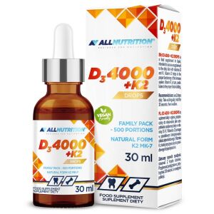 Vitamin D3 4000 + K2 droppar – 30 ml – Viking Supplements