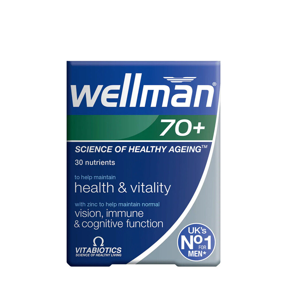 Vitabiotics Wellman 70+ (30 tabletter) – Viking Supplements
