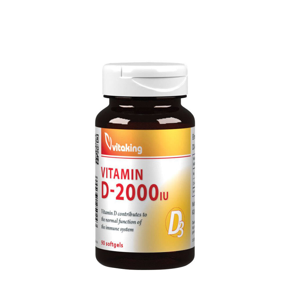 Vitaking Vitamin D-2000 (90 bløde kapsler) billede