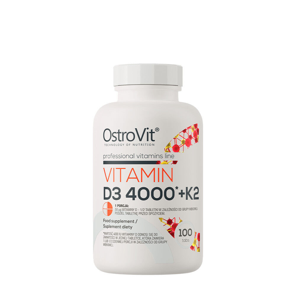 Vitamin D3 4000 + K2 – 100 tabletter – Viking Supplements