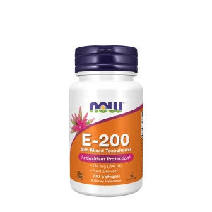 Vitamin E-200 – Naturligt (blandade tokoferoler) – 100 mjuka gelkapslar – Viking Supplements