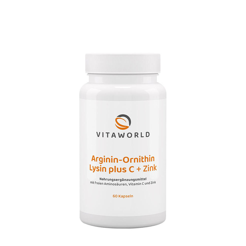 Vitaworld Arginine-Ornithine-Lysine + C + Zinc (60 Caps) - Viking Supplements