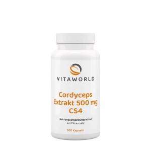 Vitaworld Cordyceps-extrakt 500 mg CS4 (100 kapslar) - Viking Supplements