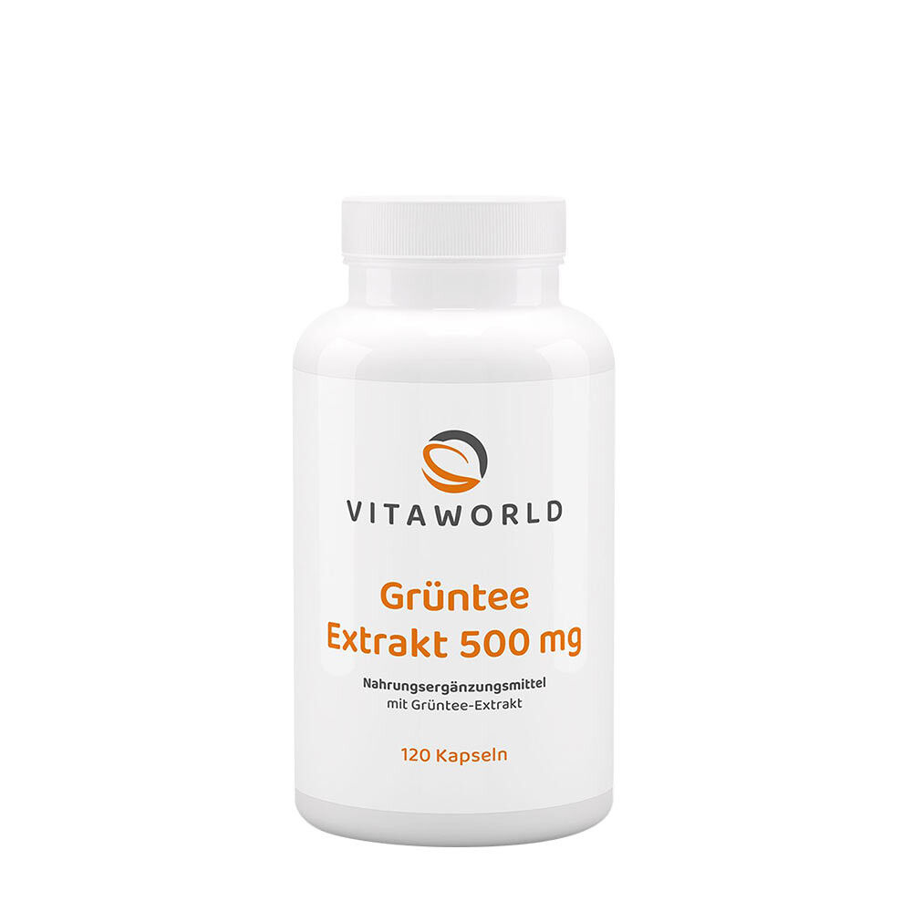 Vitaworld Grönt te-extrakt 500 mg (120 kapslar) - Viking Supplements