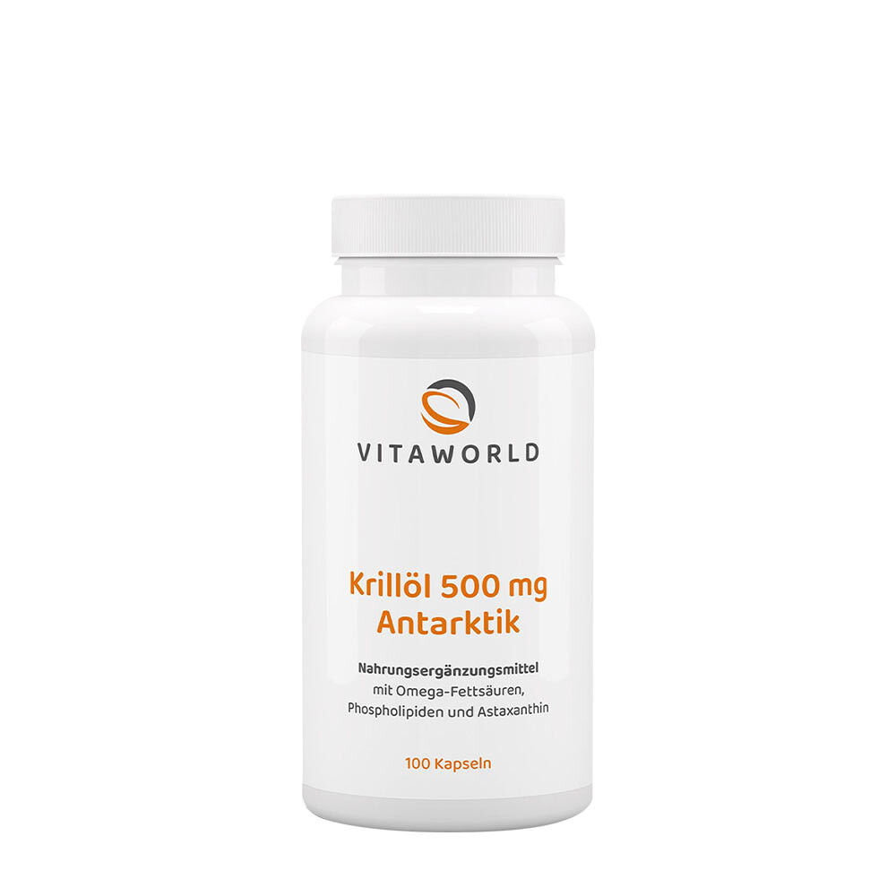 Vitaworld Krillolja från Antarktis 500 mg (100 kapslar) - Viking Supplements