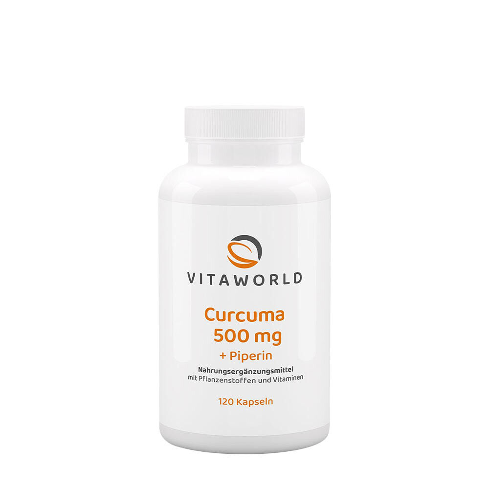 Vitaworld Gurkmeja 500 mg (120 kapslar) - Viking Supplements