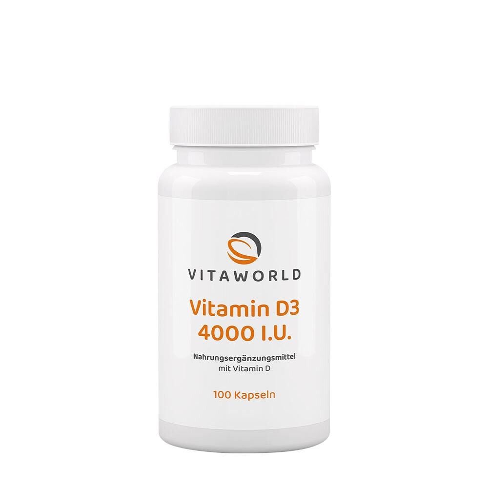 Vitaworld Vitamin D3 4000 IU (100 Capsules) - Viking Supplements