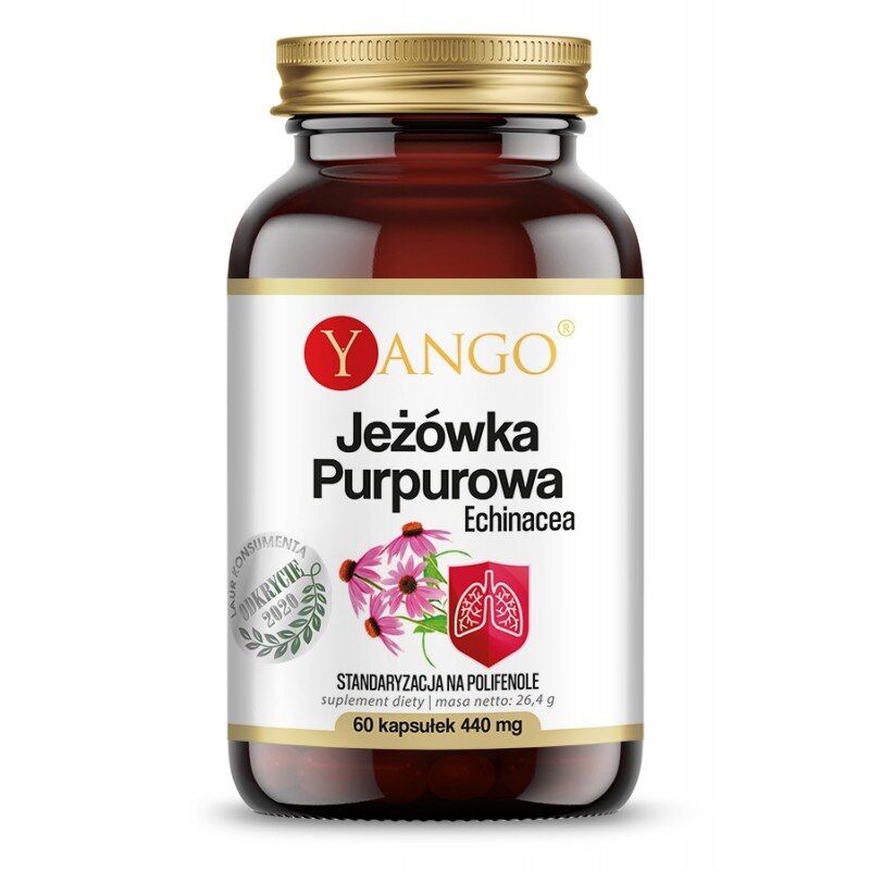 YANGO Purpur-solhatt – echinacea (60 kapslar) – Viking Supplements